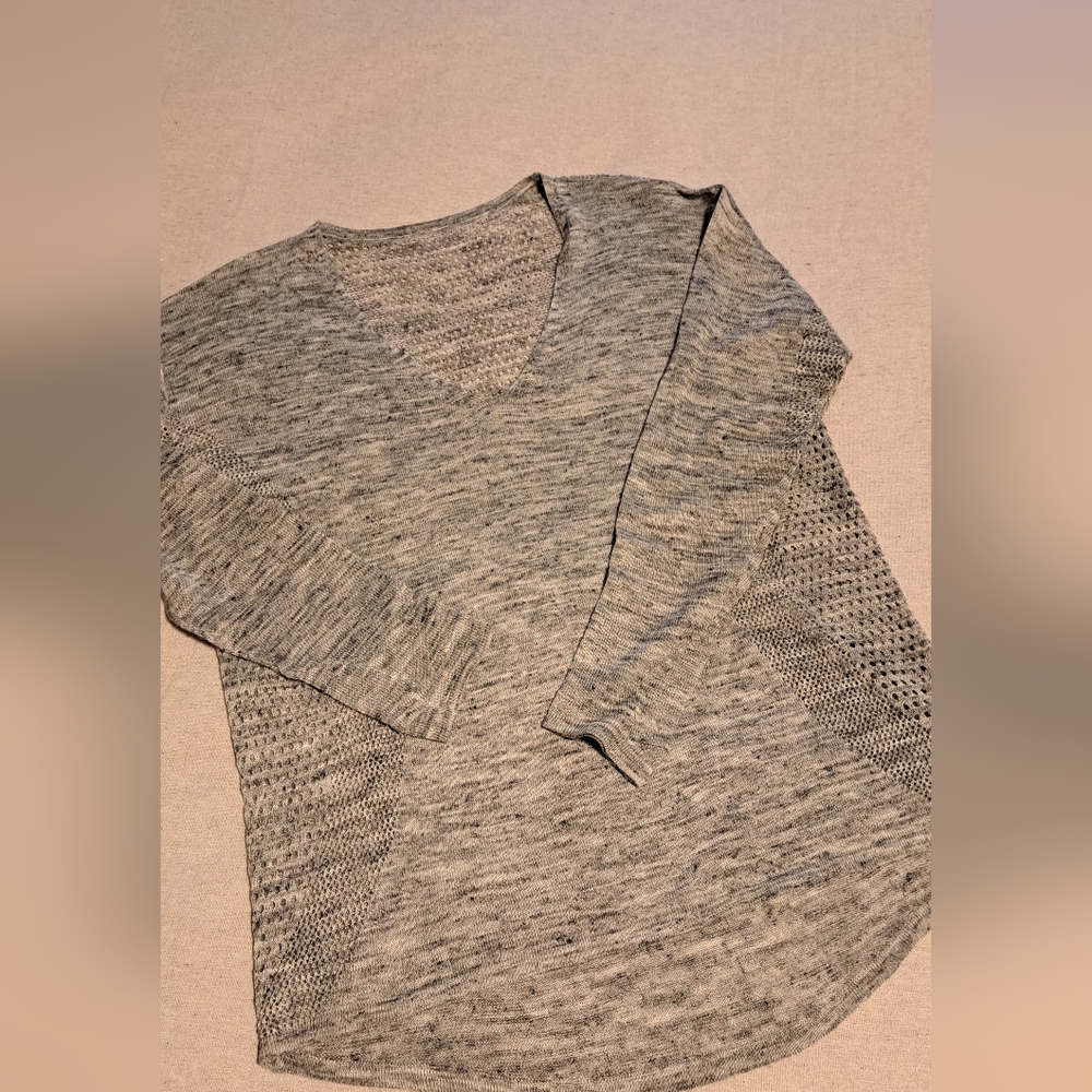 Lululemon Gray Knit Sweater, Sz Large